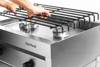 Anafe Industrial 2 Hornallas - Rejas Hierro Redondo