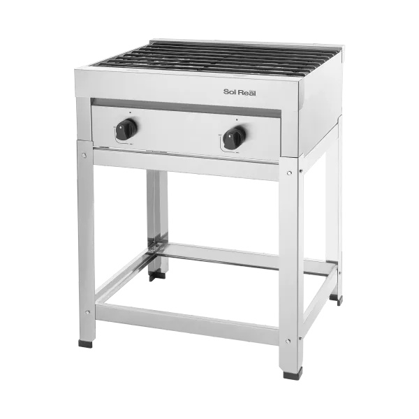 Anafe Industrial 2 Hornallas - Rejas Hierro Redondo