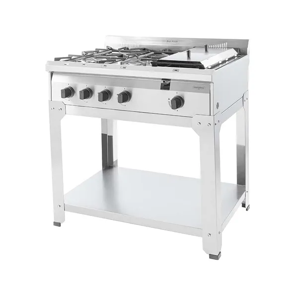 Anafe 4 Hornallas con Plancha - Multi Gas 86 cm